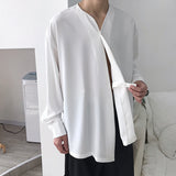 QDBAR Lazy Drape Solid Shirt