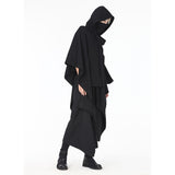 QDBAR Dark Removable Cap Loose Cloak