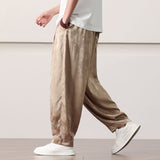 QDBAR Loose Bloomers Straight Casual Trousers