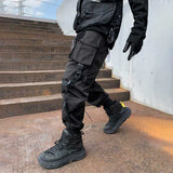 QDBAR Techwear Elastic Waist Cargo Pants