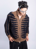 QDBAR [Plan1One]Tiger Stripes Sweater Na1667