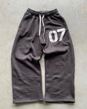 QDBAR American Hip Hop Streetwear Zip Hoodie Sweatpants Suit Y2K Clothes Men Clothes Two Piece Set Print Sweatshirt Casual Pants Suit