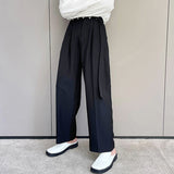 QDBAR Elastic Waist Loose Casual Pants