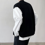 QDBAR Contrast Crew Neck Top