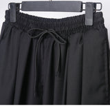 QDBAR Loose Pleated Pleated Nine-point Pants