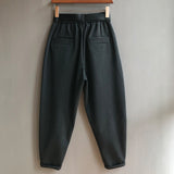 QDBAR Loose Big Crotch Casual Harem Pants