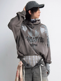 QDBAR [Peoplestyle] Aged Loose Hoodie Na1654