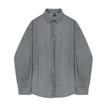 QDBAR 5414 Button-Up Collar Denim Shirt