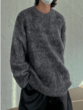 QDBAR [Mrcyc] Mohair Loose Sweater Na566