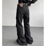 QDBAR Hand-split Deconstructed Flared Trousers