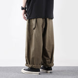 QDBAR Retro Cargo Loose Wide-leg Pants