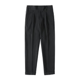 QDBAR High Waisted Slim-fit Trousers