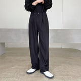 QDBAR Irregular Diagonal Drape Suit Pants