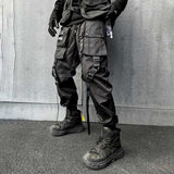 QDBAR Techwear Elastic Waist Cargo Pants