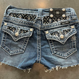 QDBAR Y2K New Jean Shorts Men Women Harajuku Sexy Slim Shorts Gothic Pockets Embroidered Denim Shorts Fashion Dark Blue Short Pants