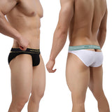 QDBAR  Brand New Man Underwear Men Briefs Back Hollow Out Men's Panties Cotton Close Fit Breathable Slip Homme OR6106