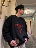 QDBAR [Jh Homme] Logo Long-Sleeved Round Neck Sweater Na1557