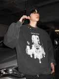 QDBAR 【Jh Homme】printing Round Neck Sweater Na1556