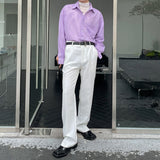 QDBAR Solid Color Basic Trousers