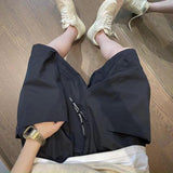 QDBAR Loose Large Pocket Cargo Shorts