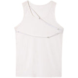 QDBAR Irregular Straps Slim Fit Sleeveless Tank Top