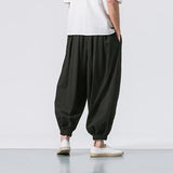 QDBAR Cotton Linen Casual Pants