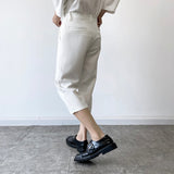 QDBAR Summer Solid Color Three-point Pants