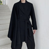 QDBAR Irregular Cloak Cape Suit Coat