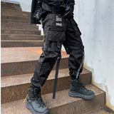 QDBAR Techwear Elastic Waist Cargo Pants