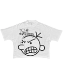 QDBAR Y2K Drop Sleeves Oversized T Shirt Men Women Harajuku Hip Hop Cartoon Character Letter Graphic Printed T Shirt Cotton Goth Tops