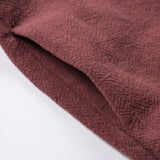 QDBAR Cotton Linen Mid-length Cardigan