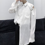 QDBAR Fashion Off Shoulder Long Sleeve Shirt