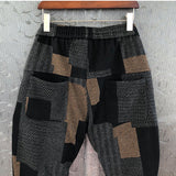 QDBAR Color Block Slim Fit Harem Pants