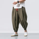 QDBAR Cotton Linen Casual Pants