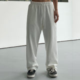 QDBAR Elastic Waist Loose Straight Leg Pants