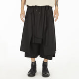 QDBAR Simple Solid Color Loose Wide Leg Pants