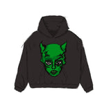 QDBAR New Streetwear Pullover Hoodie Mens Womens Clothes Harajuku Cartoon Devil Head Graphic Print Sweatshirt Goth Fashion Cotton Tops