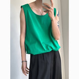 QDBAR Summer Cotton Tank Top Sleeveless T-Shirt