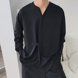 QDBAR Lazy Drape Solid Shirt