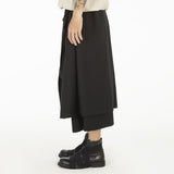 QDBAR Simple Solid Color Loose Wide Leg Pants