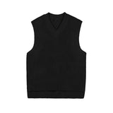 QDBAR 2024 Fall Fashion Solid V-Neck Knit Tank Top Sweater