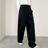 QDBAR Loose Simple Drawstring Pocket Pants