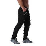 QDBAR Metal Decoration Casual Trousers