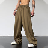 QDBAR Retro High Waist Wide Leg Sweatpants