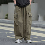 QDBAR Retro Casual Cargo Pants