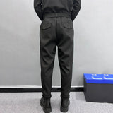 QDBAR Solid Color Winter Velvet Harem Pants