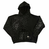 QDBAR Streetwear Rhinestone Black Pullover Hoodie Men Women Harajuku Fashion Autumn Sweatshirt Gothic  Sweatshirt Clothes Y2K Clothes