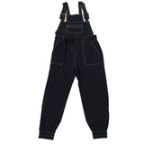 QDBAR Technical Black Topstitch Jumpsuit