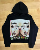 QDBAR 2025 Harajuku Printed Hoodie 2000 Clothes Oversized Goth Streetwear Tops Grunge Hoodies Women's Couple Sweatshirts Goth Tops