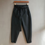 QDBAR Loose Big Crotch Casual Harem Pants